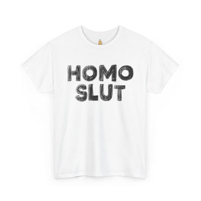 HOMO SLUT Unisex Heavy Cotton Tee - Image 3